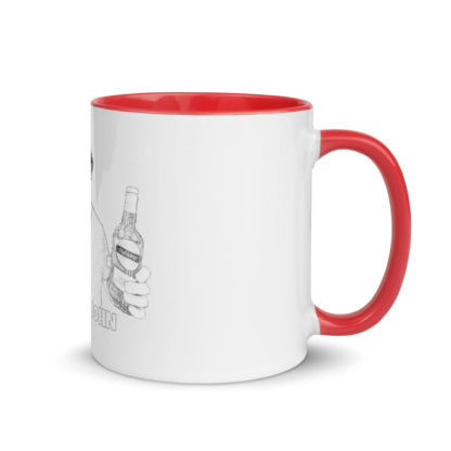 NEW – White Glossy Mug With ‘Life Of John’ You Tube Channel Name (Name Is Outline Only) WITH RED COLOUR INSIDE ! - Image 2